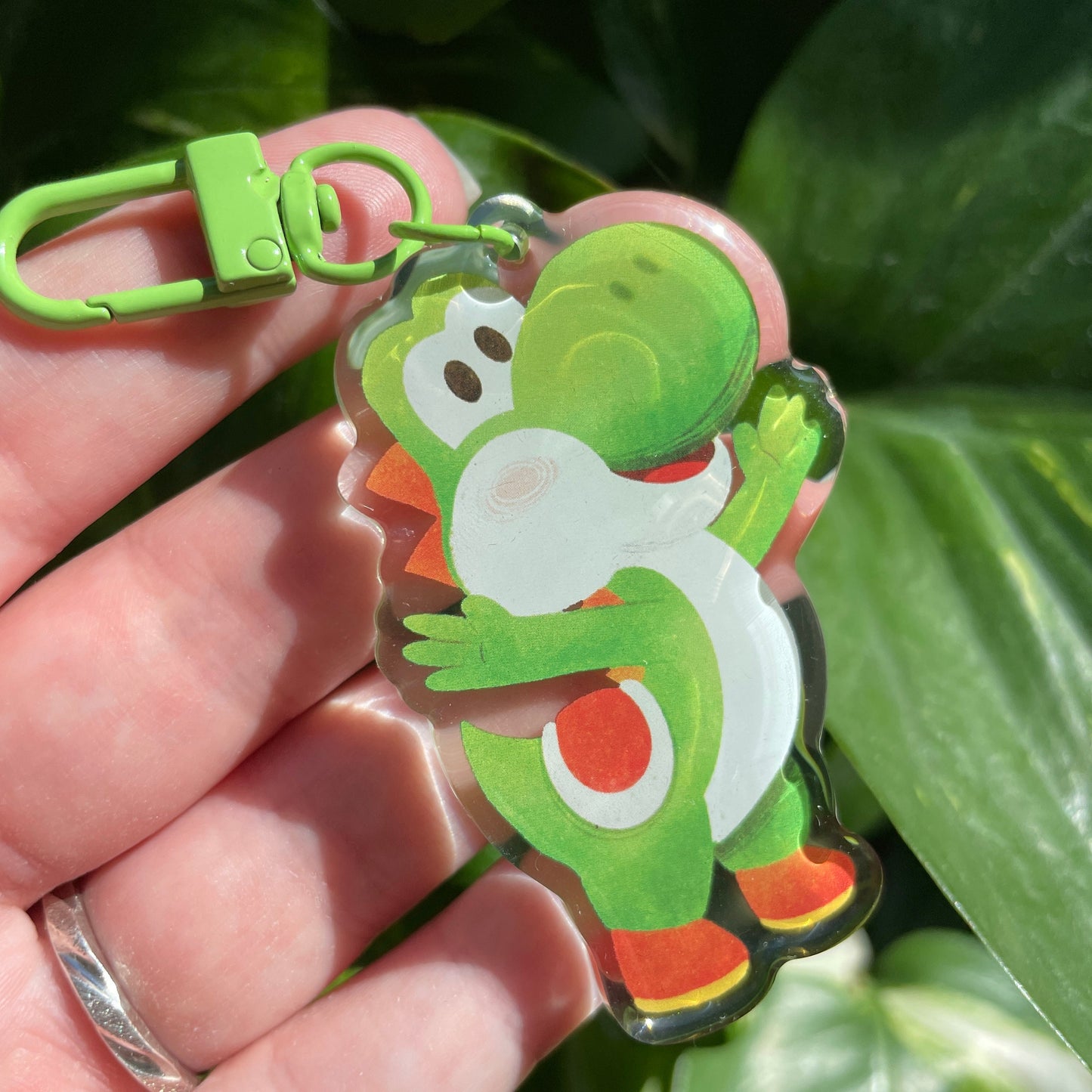 Llavero Yoshi | Keyring Keychain Acrilico colgante regalo llaves mochila Keychain