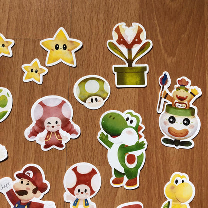 Pack Pegatinas Super Mario Bros | Stickers Pack | Fanart Nintendo