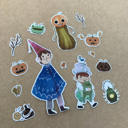 Pack Pegatinas Más Allá del Jardín | Over the garden wall Stickers Pack | Fanart HBO Series Sticker