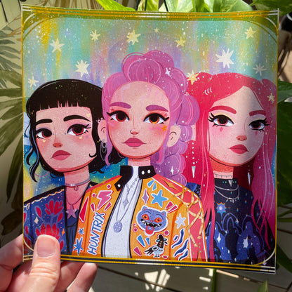 Print Huntrix:  Fanart de la colección de ilustraciones "Las Guerreras K-Pop"