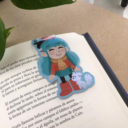Hilda The Series Netflix Marcapáginas | Separador magnético Punto de Libro | Hecho a mano Handmade | Fans Hilda Regalo Original Libros