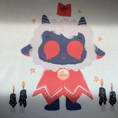 Tote Bag Cult Of The Lamb | Bolsa Tela Fanart Cult Of The Lamb | Fan Art 100% Algodón 40x40cm 16x16inch