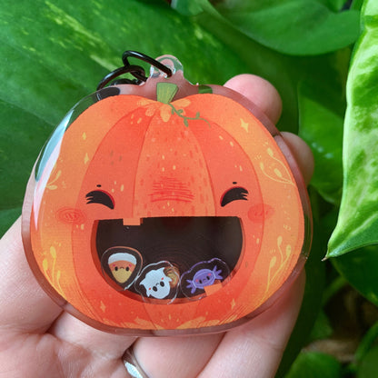 Llavero Halloween Calabaza | Tamagotchi shaker