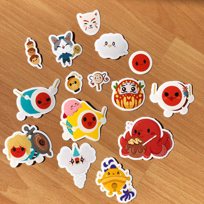 Pack Pegatinas Taiko No Tatsujin: Stickers Pack Fanart