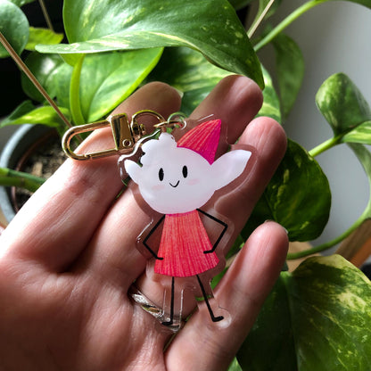 Alfur Keyring | Hilda llavero | Fanart Netflix Hilda the Series | Llavero colgante regalo llaves mochila
