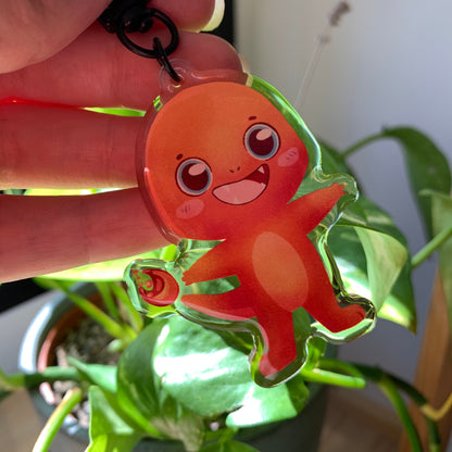 Charmander-Poke Keyring | Poke llavero | Fanart colgante regalo llaves mochila