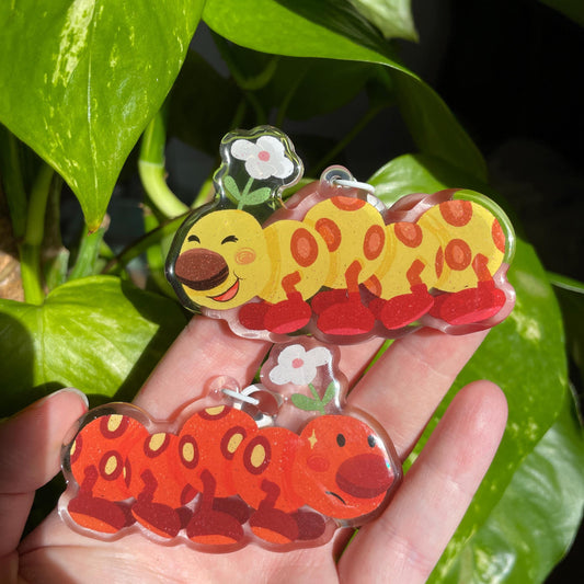 Llavero Floruga Doble Diseño | Keyring Keychain Acrilico colgante regalo llaves mochila Keychain