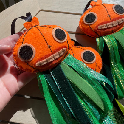 Enoch: Adorno de fieltro hecho a mano, Over The Garden Wall. Decoración para árbol de navidad y Halloween, Más Allá del Jardín